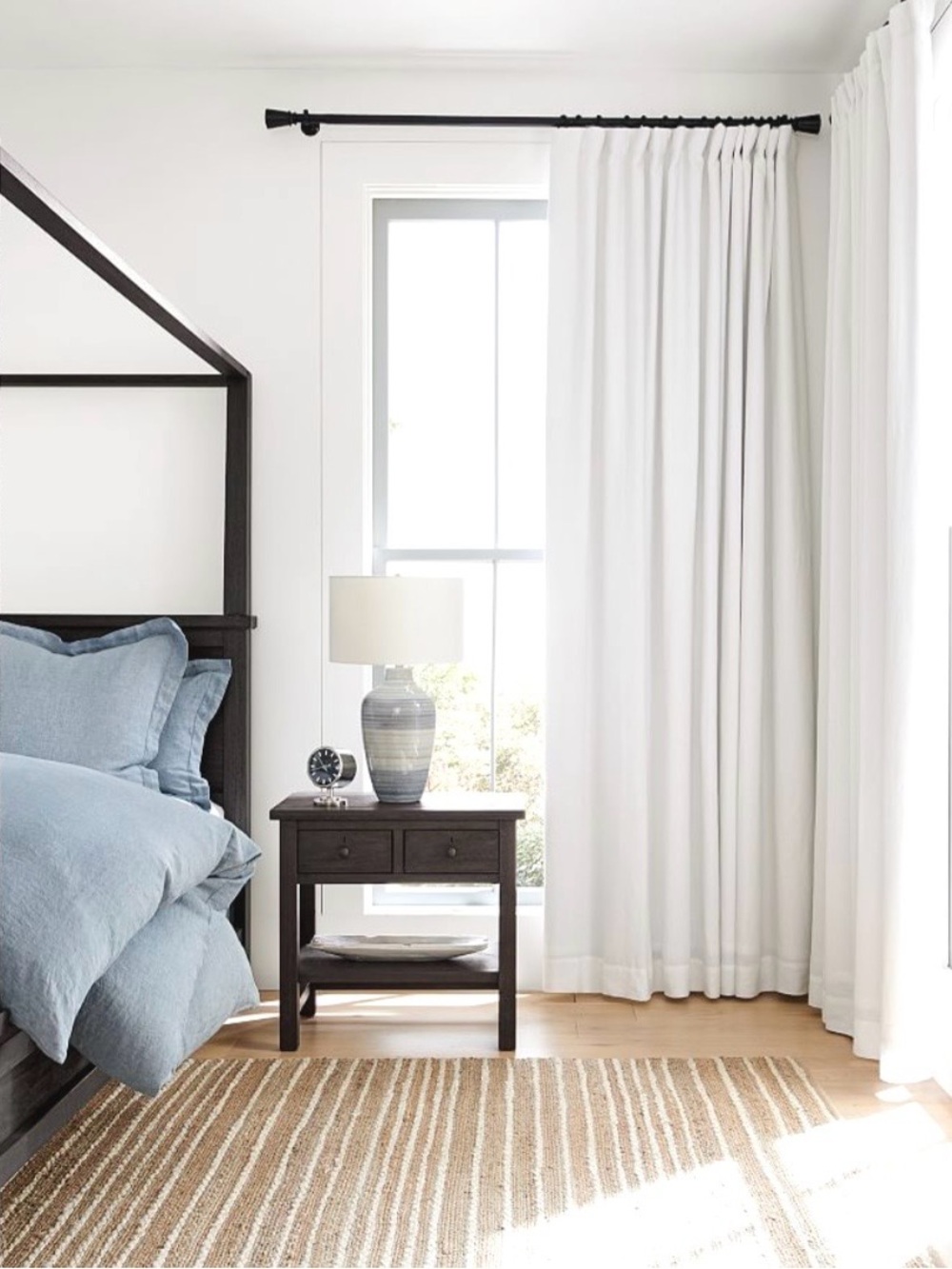 Pottery Barn Belgian Flax Linen Blackout Curtain Set